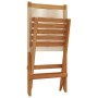 Sillas de jardín 2 uds madera maciza acacia polipropileno beige de , Sillas de jardín - Ref: Foro24-367689, Precio: 128,27 €,...