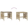 Taburetes de jardín con cojines 4 uds ratán PE beige 41x41x36cm de , Otomanas de exterior - Ref: Foro24-365059, Precio: 100,0...