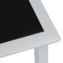 Mesa de jardín acero y vidrio negro y plateado 41x41x45 cm de vidaXL, Mesas de jardín - Ref: Foro24-310541, Precio: 30,78 €, ...