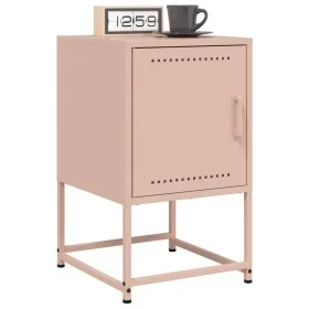 Mesitas de noche 2 unidades acero rosa 36x39x60,5 cm de , Mesitas de noche - Ref: Foro24-846449, Precio: 69,25 €, Descuento: %