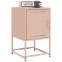 Mesitas de noche 2 unidades acero rosa 36x39x60,5 cm de , Mesitas de noche - Ref: Foro24-846449, Precio: 69,90 €, Descuento: %