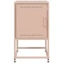 Mesitas de noche 2 unidades acero rosa 36x39x60,5 cm de , Mesitas de noche - Ref: Foro24-846449, Precio: 69,25 €, Descuento: %