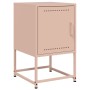 Mesitas de noche 2 unidades acero rosa 36x39x60,5 cm de , Mesitas de noche - Ref: Foro24-846449, Precio: 69,90 €, Descuento: %