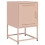 Mesitas de noche 2 unidades acero rosa 36x39x60,5 cm de , Mesitas de noche - Ref: Foro24-846449, Precio: 69,25 €, Descuento: %