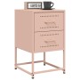 Mesitas de noche 2 unidades acero rosa 36x39x60,5 cm de , Mesitas de noche - Ref: Foro24-846461, Precio: 94,28 €, Descuento: %
