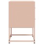 Mesitas de noche 2 unidades acero rosa 36x39x60,5 cm de , Mesitas de noche - Ref: Foro24-846461, Precio: 94,28 €, Descuento: %