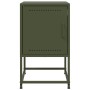 Mesita de noche acero verde oliva 36x39x60,5 cm de , Mesitas de noche - Ref: Foro24-846454, Precio: 42,01 €, Descuento: %