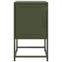 Mesita de noche acero verde oliva 36x39x60,5 cm de , Mesitas de noche - Ref: Foro24-846454, Precio: 41,65 €, Descuento: %