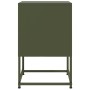 Mesita de noche acero verde oliva 36x39x60,5 cm de , Mesitas de noche - Ref: Foro24-846454, Precio: 42,01 €, Descuento: %