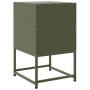Mesita de noche acero verde oliva 36x39x60,5 cm de , Mesitas de noche - Ref: Foro24-846454, Precio: 42,01 €, Descuento: %
