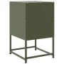 Mesita de noche acero verde oliva 36x39x60,5 cm de , Mesitas de noche - Ref: Foro24-846454, Precio: 41,65 €, Descuento: %