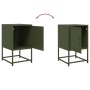 Mesita de noche acero verde oliva 36x39x60,5 cm de , Mesitas de noche - Ref: Foro24-846454, Precio: 42,01 €, Descuento: %