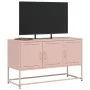 Mueble para TV de acero rosa 100,5x39x60,5 cm de , Muebles TV - Ref: Foro24-846477, Precio: 113,49 €, Descuento: %