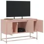 Mueble para TV de acero rosa 100,5x39x60,5 cm de , Muebles TV - Ref: Foro24-846477, Precio: 113,49 €, Descuento: %