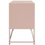 Mueble para TV de acero rosa 100,5x39x60,5 cm de , Muebles TV - Ref: Foro24-846477, Precio: 113,49 €, Descuento: %