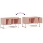 Mueble para TV de acero rosa 100,5x39x60,5 cm de , Muebles TV - Ref: Foro24-846477, Precio: 113,49 €, Descuento: %