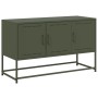 Mueble para TV de acero verde oliva 100,5x39x60,5 cm de , Muebles TV - Ref: Foro24-846480, Precio: 103,93 €, Descuento: %