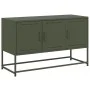 Mueble para TV de acero verde oliva 100,5x39x60,5 cm de , Muebles TV - Ref: Foro24-846480, Precio: 102,58 €, Descuento: %
