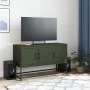 Mueble para TV de acero verde oliva 100,5x39x60,5 cm de , Muebles TV - Ref: Foro24-846480, Precio: 102,58 €, Descuento: %