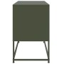 Mueble para TV de acero verde oliva 100,5x39x60,5 cm de , Muebles TV - Ref: Foro24-846480, Precio: 103,93 €, Descuento: %