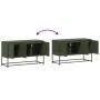 Mueble para TV de acero verde oliva 100,5x39x60,5 cm de , Muebles TV - Ref: Foro24-846480, Precio: 103,93 €, Descuento: %