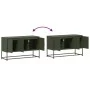Mueble para TV de acero verde oliva 100,5x39x60,5 cm de , Muebles TV - Ref: Foro24-846480, Precio: 102,58 €, Descuento: %