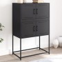 Aparador de acero negro 68,5x38,5x107 cm de , Aparadores - Ref: Foro24-846482, Precio: 92,38 €, Descuento: %