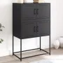 Aparador de acero negro 68,5x38,5x107 cm de , Aparadores - Ref: Foro24-846482, Precio: 91,36 €, Descuento: %