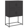 Aparador de acero negro 68,5x38,5x107 cm de , Aparadores - Ref: Foro24-846482, Precio: 92,38 €, Descuento: %
