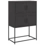 Aparador de acero negro 68,5x38,5x107 cm de , Aparadores - Ref: Foro24-846482, Precio: 91,36 €, Descuento: %
