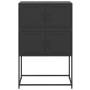 Aparador de acero negro 68,5x38,5x107 cm de , Aparadores - Ref: Foro24-846482, Precio: 92,38 €, Descuento: %