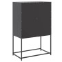 Aparador de acero negro 68,5x38,5x107 cm de , Aparadores - Ref: Foro24-846482, Precio: 92,38 €, Descuento: %
