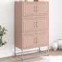 Aparador de acero rosa 68,5x38,5x123,5 cm de , Aparadores - Ref: Foro24-846489, Precio: 152,12 €, Descuento: %