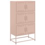 Aparador de acero rosa 68,5x38,5x123,5 cm de , Aparadores - Ref: Foro24-846489, Precio: 152,12 €, Descuento: %