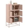 Aparador de acero rosa 68,5x38,5x123,5 cm de , Aparadores - Ref: Foro24-846489, Precio: 150,17 €, Descuento: %