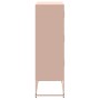 Aparador de acero rosa 68,5x38,5x123,5 cm de , Aparadores - Ref: Foro24-846489, Precio: 152,12 €, Descuento: %
