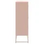 Aparador de acero rosa 68,5x38,5x123,5 cm de , Aparadores - Ref: Foro24-846489, Precio: 150,17 €, Descuento: %