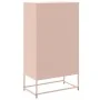Aparador de acero rosa 68,5x38,5x123,5 cm de , Aparadores - Ref: Foro24-846489, Precio: 150,17 €, Descuento: %