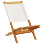 Sillas jardín plegables 6 uds tela madera maciza y tela crema de , Sillas de jardín - Ref: Foro24-3214638, Precio: 341,03 €, ...