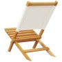 Sillas jardín plegables 6 uds tela madera maciza y tela crema de , Sillas de jardín - Ref: Foro24-3214638, Precio: 341,03 €, ...