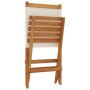 Sillas jardín plegables 6 uds tela madera maciza y tela crema de , Sillas de jardín - Ref: Foro24-3214638, Precio: 341,03 €, ...