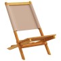 Sillas de jardín plegables 6 uds madera maciza y tela taupe de , Sillas de jardín - Ref: Foro24-3214644, Precio: 312,97 €, De...