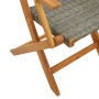 Juego de bistro de 3 piezas ratán PE y madera maciza gris de , Conjuntos de jardín - Ref: Foro24-3281875, Precio: 200,86 €, D...