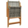 Set de comedor de jardín 7 pzas ratán PE madera acacia gris de , Conjuntos de jardín - Ref: Foro24-3281731, Precio: 811,56 €,...