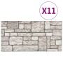 Paneles de pared 3D con diseño de ladrillo gris 11 piezas EPS de , Recubrimiento de paredes - Ref: Foro24-147205, Precio: 194...