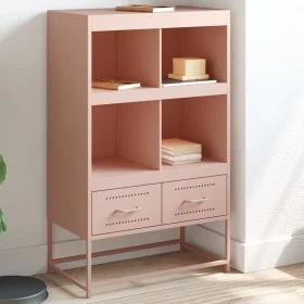 Cold-rolled steel sideboard in pink 68.5x39x111.5 cm by , Sideboards - Ref: Foro24-846603, Price: 98,25 €, Discount: %