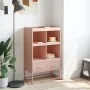 Aparador de acero laminado en frío rosa 68,5x39x111,5 cm de , Aparadores - Ref: Foro24-846603, Precio: 98,25 €, Descuento: %
