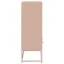 Aparador de acero laminado en frío rosa 68,5x39x111,5 cm de , Aparadores - Ref: Foro24-846603, Precio: 98,25 €, Descuento: %