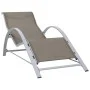 Tumbonas con mesita 2 unidades aluminio gris taupe de vidaXL, Tumbonas - Ref: Foro24-310538, Precio: 213,63 €, Descuento: %