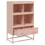 Aparador de acero laminado en frío rosa 68,5x39x111,5 cm de , Aparadores - Ref: Foro24-846603, Precio: 98,25 €, Descuento: %